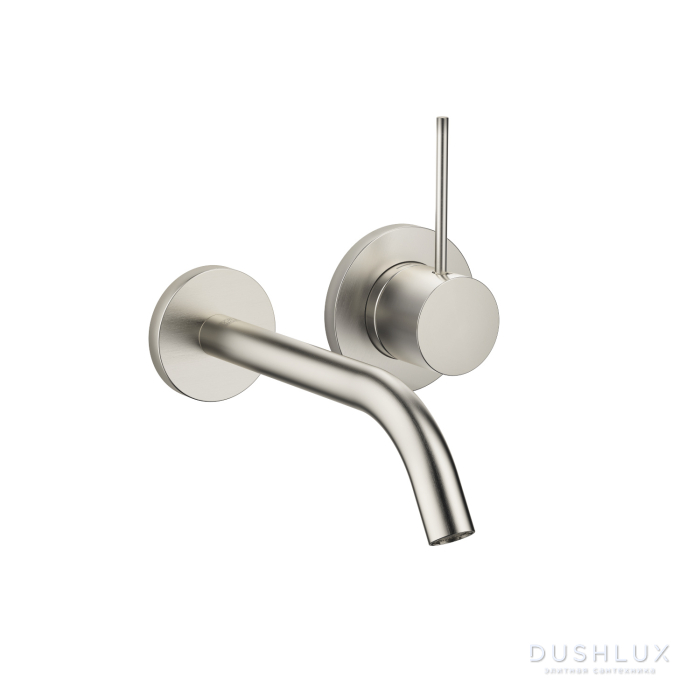 Фото Dornbracht Meta meta slim Смеситель для раковины, излив: 19см, встраиваемый, цвет: платина матовая