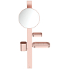 Ideal Standard Alu+ Beauty Bar S Комплект аксессуаров, состоящий из: штанги 70см., с направляющими справа и слева для установки аксессуаров по выбору при первичном монтаже; зеркало 20см., стаканчик; полочки, цвет: Rose