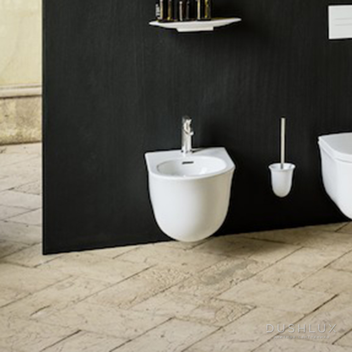 Фото Laufen New Classic Биде подвесное 53х37х34см, с 1 отв под смеситель, с покрытием Laufen Clean Coat, цвет: белый LCC