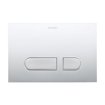 Duravit DuraSystem Клавиша смыва для унитаза, механический смыв, пластик, цвет: хром