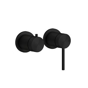 GESSI 316 Смеситель для ванны, встаиваемый, на 2 источника, цвет: Black XL