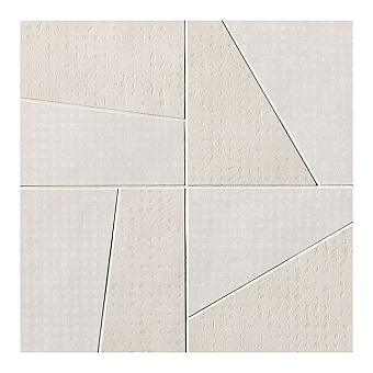 Fap Rooy Керамогранит 37,5х37,5см., универсальная, мозаикаdomino, цвет: white matt