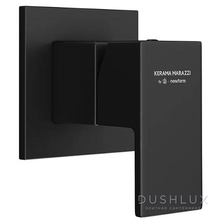 Фото Kerama Marazzi Futura Смеситель для душа, встраиваемый, цвет: черный матовый