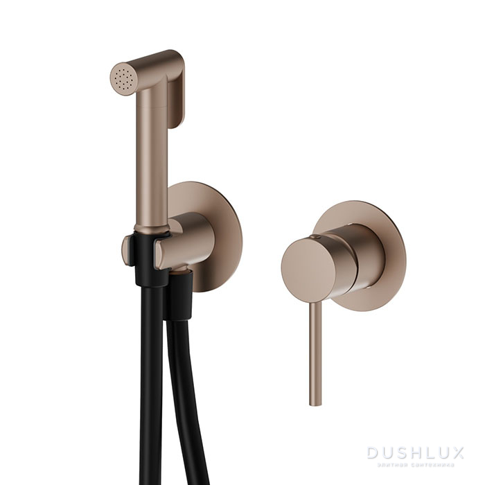 Фото Newform Set doccia Гигиенический душ, встраиваемый, цвет: copper satin
