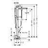 Hansgrohe Metropol Смеситель для ванны, на 1 отв, напольный, с ручным душем, излив 235мм, цвет: черный матовый