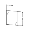 Duravit LM Зеркало с подсветкой, 60x70x3.3см., версия best, IP44, LED 4000K A+, подогрев