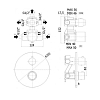 Paffoni Light Смеситель для душа, термостатический, на 3 выхода, цвет: Steel looking