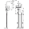Hansgrohe Metris Select M81 Смеситель для кухни, 1 отв., с вытяжным душем, sBox, цвет: хром