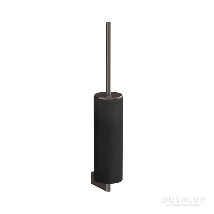 Фото Gessi Origini Туалетный ершик, подвесной, цвет: черный/Black Metal Brushed PVD