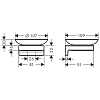 Hansgrohe AddStoris Мыльница, цвет: шлифованный черный хром