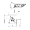 Nicolazzi Liberty Вентиль запорный 1/2”, цвет: хром