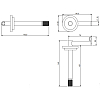 TREEMME 22mm, Бумагодержатель для запасного рулона, нержавеющая сталь, подвесной монтаж, цвет: сталь