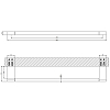 Gessi Origini Полотенцедержатель 45см., подвесной, цвет: Warm Bronzel Brushed PVD