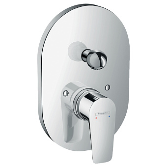 Hansgrohe Talis E Встраиваемый смеситель для ванны, с переключателем, (внешняя часть), цвет: хром
