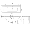 Villeroy&Boch Subway 3.0 Ванна 180х80см., встраиваемая, цвет: белый