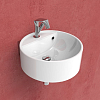 Flaminia Twin Раковина 52.5x20 см, 1 отв., подвесная, цвет: белый