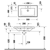 Duravit D-Neo Раковина накладная 80x48см, с переливом, с 1 отв., цвет: белый
