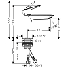 Hansgrohe Logis Смеситель для раковины, 1 отв., с донным клапаном Push-Open, цвет: хром