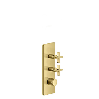 Gessi Inciso Смеситель для душа, термостатический, встраиваемый, резьба 3/4", цвет: золото