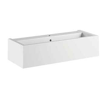 Kerasan Kanaal Раковина 120x40x25см., подвесная, 1 отв., цвет: белый глянцевый