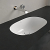 Villeroy&Boch O.novo Раковина 58х37х20см., без отв., под столешницу, с переливом, с антигрязевым покрытием CeramicPlus, цвет: альпийский белый