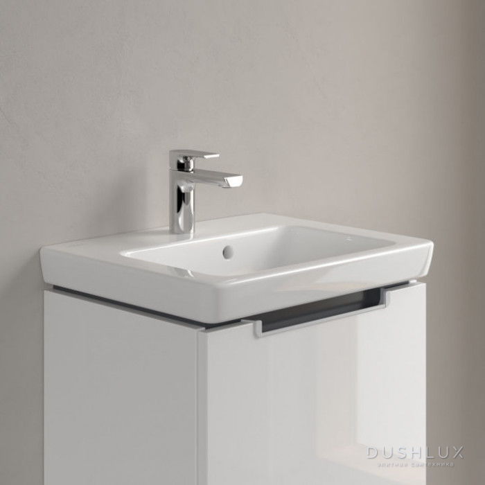 Фото Villeroy&Boch Subway 2.0 Раковина 50х40 см, 1 отв., с переливом, цвет: белый