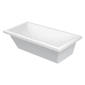 Duravit Starck Ванна 180x90x48.5 см, с наклоном для спины, с переливом, цвет: белый