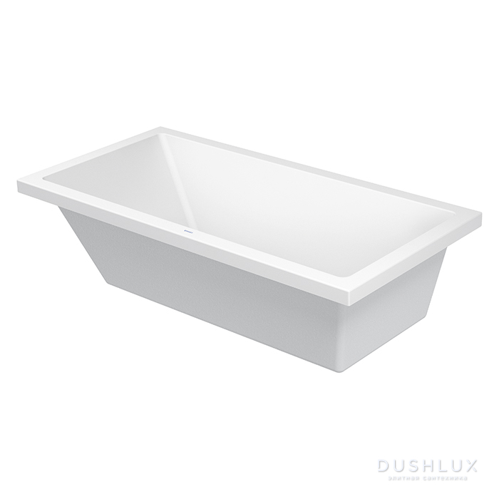 Фото Duravit Starck Ванна 180x90x48.5 см, с наклоном для спины, с переливом, цвет: белый