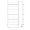 Secado Милан 1 К Полотенцесушитель 40x120 см, электрический, цвет: хром