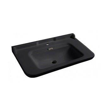 Kerasan Waldorf Раковина 100x55 см, 1 отв., керамическая, цвет: черный/хром