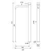 CEA Design MILO360 Смеситель для раковины, высокий, 1 отв., цвет: нержавеющая сталь