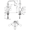 Hansgrohe Metropol Смеситель для раковины 230, на 1 отв, с донным клапаном, излив 165мм, цвет: шлифованная бронза