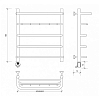 Secado Мерида 1 КСП Полотенцесушитель 60x60 см, электрический, цвет: хром