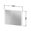 Duravit XViu Зеркало с подсветкой 102x80x40 см, версия sensor, цвет: шампанское матовое