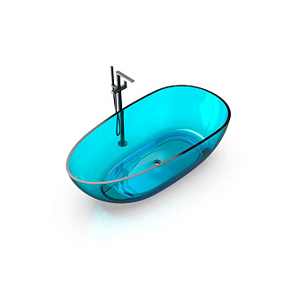 Knief EGG Shape Ванна 170x85x54см., отдельностоящая, из полимерного материала, цвет: Aquamarin Blue # 100