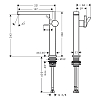 Hansgrohe Tecturis E Смеситель для раковины, на 1 отв., высота: 24см., с донным клапаном, цвет: белый матовый