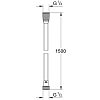 Grohe Silverflex Шланг для душа 150см., TwistStop, цвет: хром