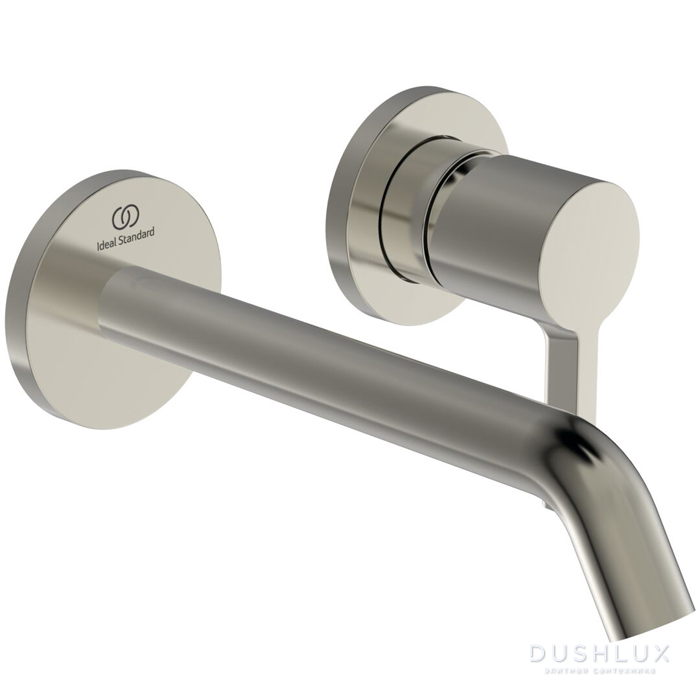 Фото Ideal Standard Joy Смеситель для раковины, встраиваемый, излив: 18см., цвет: PVD Silver Storm (Серебряный Шторм)