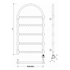 Secado Римини 2 Trenza Полотенцесушитель 60x100 см, электрический, цвет: бронза