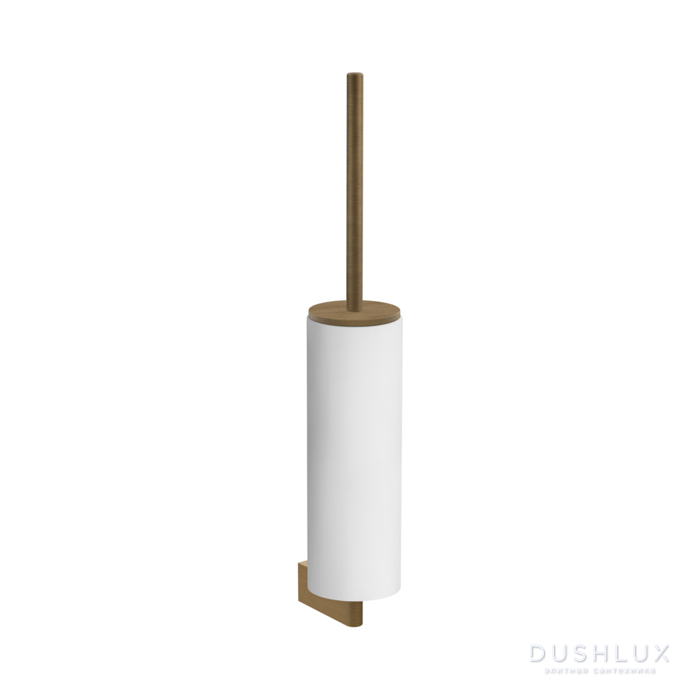 Фото Gessi Origini Ершик для унитаза, подвесной, цвет: белый/Antique Brass