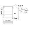 Secado Триада 4 Полотенцесушитель 40x60 см, электрический, цвет: бронза