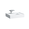 Laufen Kartell Раковина 60х46х12 см, 1 отв., без перелива, со скр сливом, полка справа, цвет: белый