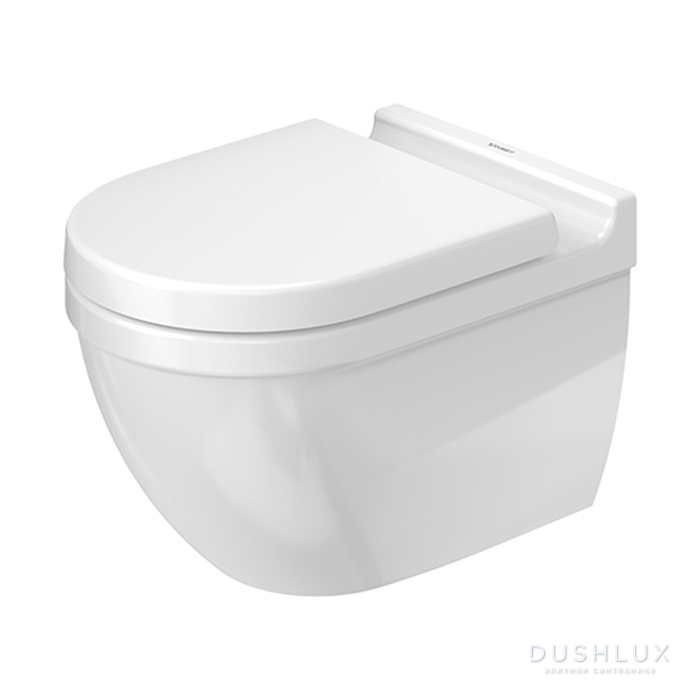 Фото Duravit Starck 3 Унитаз 54х36 см, подвесной, WondweGliss, с креплением Durafix, цвет: белый