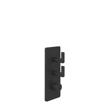 Gessi Inciso Смеситель для душа, встраиваемый, термостатический, резьба 3/4", цвет: Black XL