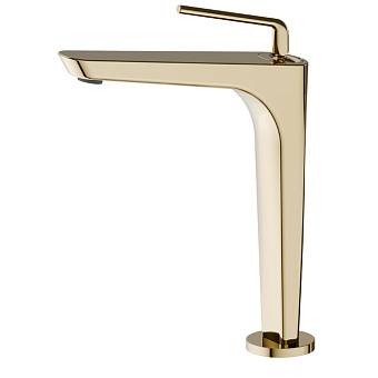 Newform O'Rama Смеситель для раковины, 1 отв., высокий, цвет: PVD glossy gold