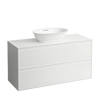 Laufen New Classic Тумба с раковиной, 117.5x45.5x60см, подвесная, 2 ящика, цвет: белый глянец