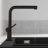 Hansgrohe Talis M54 Смеситель для кухни, 1 отв., с вытяжным изливом 1jet, цвет: черный матовый
