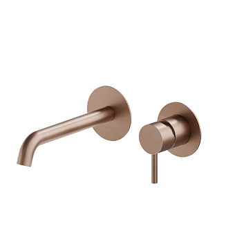 Newform X-Steel 316 Смеситель для раковины, встраиваемый, цвет: PVD brushed copper bronze