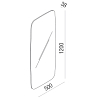 Agape Seppia Зеркало 50x120x3.8см., вертикальная установка