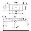 Duravit D-Neo Раковина накладная 100.5x48см, с переливом, с 1 отв., цвет: белый